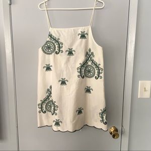 Zara white tie back dress.